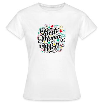 Beste Mama - Frauen T-Shirt - Weiß - Vorne - AI Model Female 172 dark (172cm)