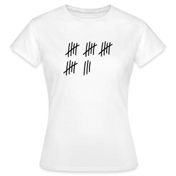 23 coups / / 23 fois / / Anniversaire / / cadeau - T-shirt Femme - blanc - Devant - AI Model Female 172 dark (172cm)