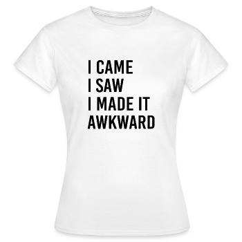Embarrassant - T-shirt Femme - blanc - Devant - AI Model Female 172 dark (172cm)