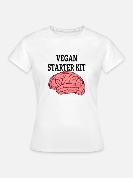 Vegan Veggie Veganer Spruch - Frauen T-Shirt - Weiß