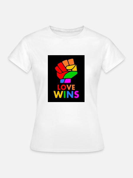 Love wins - Frauen T-Shirt - Weiß