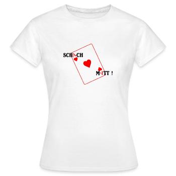 Schach matt - Frauen T-Shirt - Weiß - Vorne - AI Model Female 172 dark (172cm)