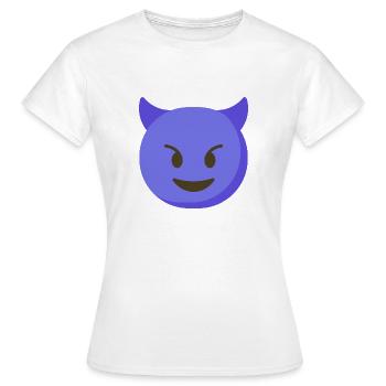 Evo / Devil / Devil Emoji - Impression de t-shirts - T-shirt Femme - blanc - Devant - AI Model Female 172 dark (172cm)