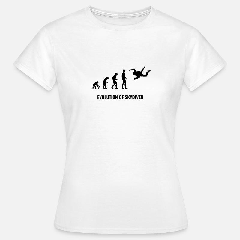Évolution parachutiste - T-shirt Femme - blanc