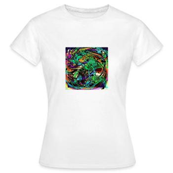 Square, Square, Style, Print - Women's T-Shirt - white - Front - AI Model Female 172 dark (172cm)