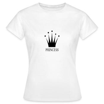 Princess, Princess - Women's T-Shirt - white - Front - AI Model Female 172 dark (172cm)