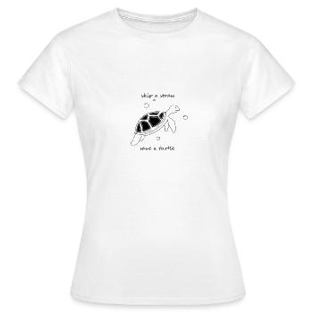 Schildkroete - Frauen T-Shirt - Weiß - Vorne - AI Model Female 172 dark (172cm)