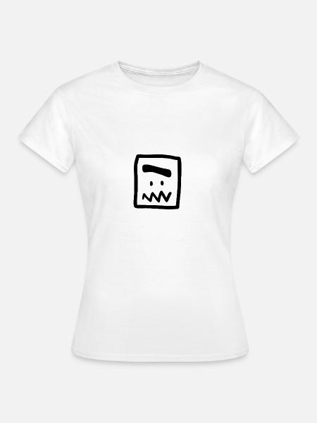 Monobrow Squared - Frauen T-Shirt - Weiß
