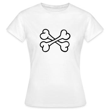Bones - Women's T-Shirt - white - Front - AI Model Female 172 dark (172cm)