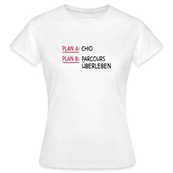 Springreiten - Frauen T-Shirt - Weiß - Vorne - AI Model Female 172 dark (172cm)