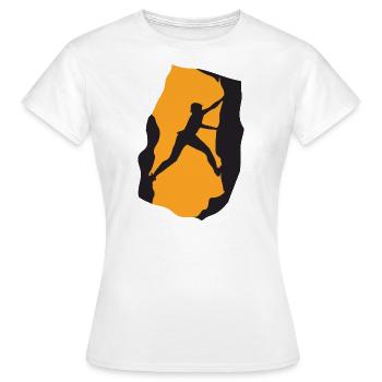 Rock Climbing - T-shirt Femme - blanc - Devant - AI Model Female 172 dark (172cm)