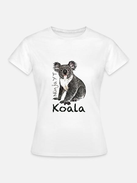 Koala Ninja YouTube - Frauen T-Shirt - Weiß
