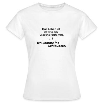 Schleudern - Frauen T-Shirt - Weiß - Vorne - AI Model Female 172 dark (172cm)