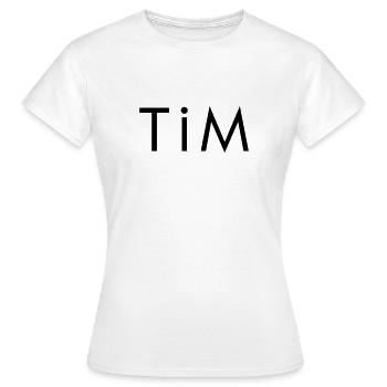 TiM - Frauen T-Shirt - Weiß - Vorne - AI Model Female 172 dark (172cm)