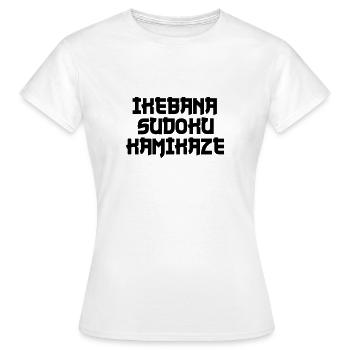 Ikebana Sudoku Kamikaze - Frauen T-Shirt - Weiß - Vorne - AI Model Female 172 dark (172cm)