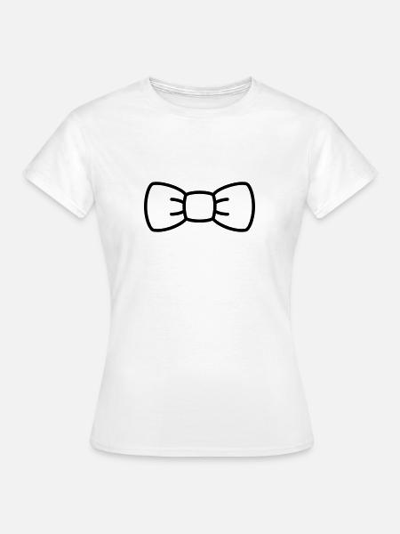 Minimale Fliege - Frauen T-Shirt - Weiß