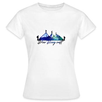 wandern berge,berg,wandern,weiss,berg ruft - Frauen T-Shirt - Weiß - Vorne - AI Model Female 172 dark (172cm)