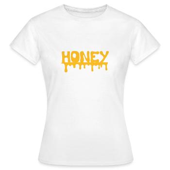 Honey - Women's T-Shirt - white - Front - AI Model Female 172 dark (172cm)