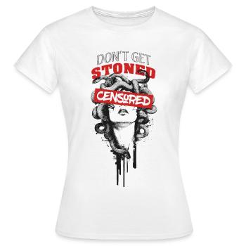 Dont get stoned - Frauen T-Shirt - Weiß - Vorne - AI Model Female 172 dark (172cm)