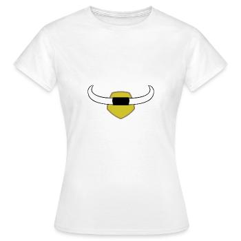 Taureau de bison - T-shirt Femme - blanc - Devant - AI Model Female 172 dark (172cm)