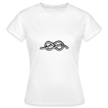 Sail Dew Sailing Tau Ship Knots - Women's T-Shirt - white - Front - AI Model Female 172 dark (172cm)