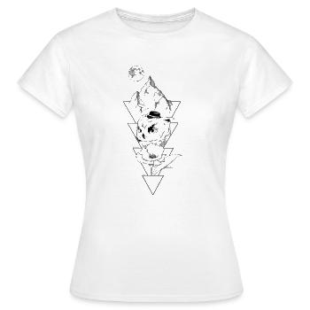 Trio nature - Women's T-Shirt - white - Front - AI Model Female 172 dark (172cm)
