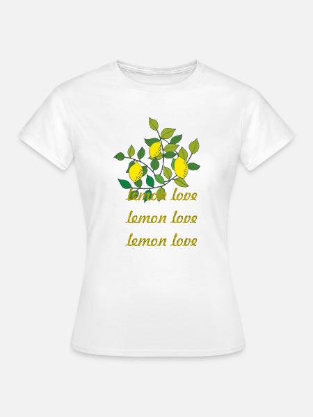 lemon love - Frauen T-Shirt - Weiß