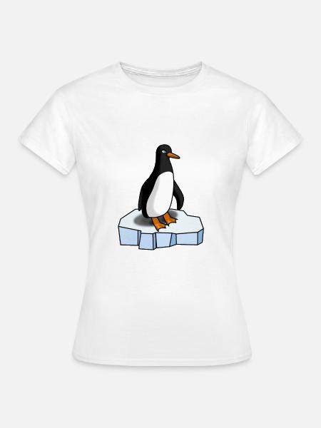 Süsser Pinguin - Frauen T-Shirt - Weiß