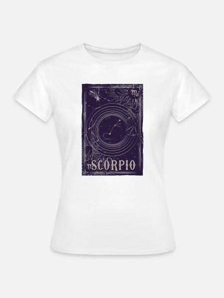 Skorpion Sternbild Nachthimmel - Frauen T-Shirt - Weiß