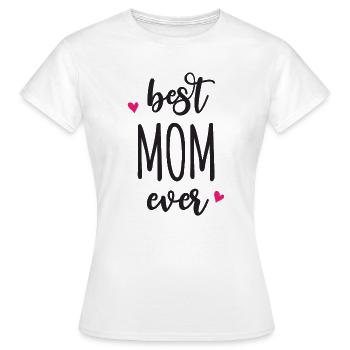 Beste Mutter aller Zeiten - Frauen T-Shirt - Weiß - Vorne - AI Model Female 172 dark (172cm)