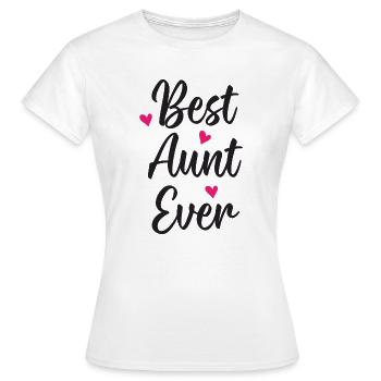 Best Aunt Ever - Women's T-Shirt - white - Front - AI Model Female 172 dark (172cm)