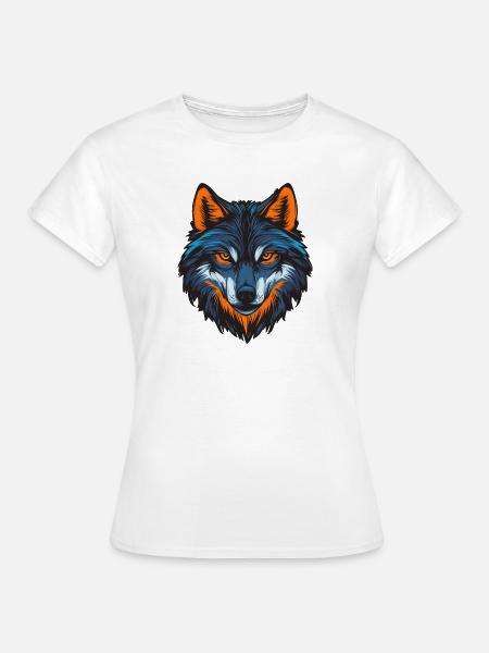 Wolf - Frauen T-Shirt - Weiß