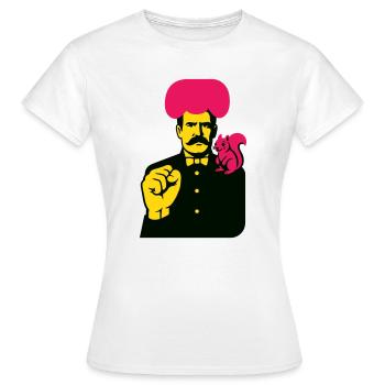 Strange Art Man - Frauen T-Shirt - Weiß - Vorne - AI Model Female 172 dark (172cm)