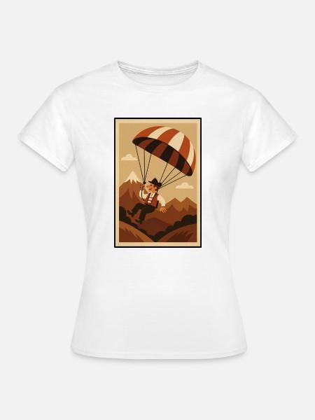 Gleitschirm - Frauen T-Shirt - Weiß
