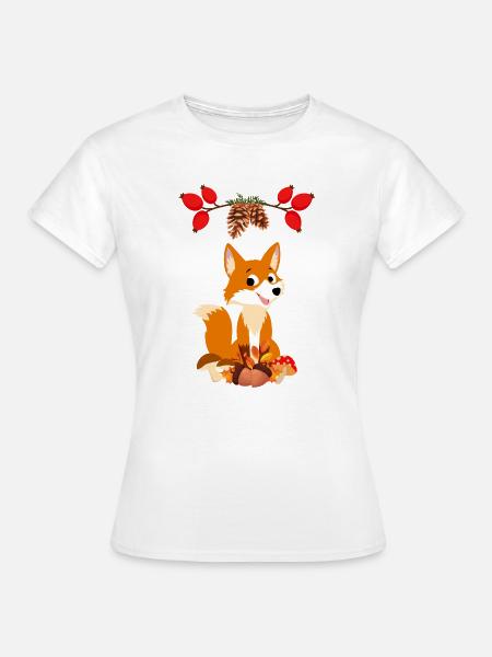 Fuchs - Frauen T-Shirt - Weiß