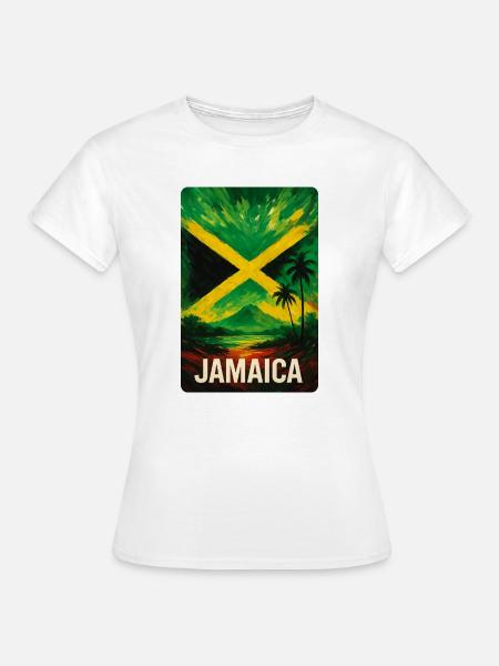 Jamaika Landschaft Design - Frauen T-Shirt - Weiß