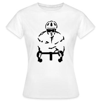 Coureur - T-shirt Femme - blanc - Devant - AI Model Female 172 dark (172cm)