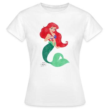 Arielle Design Im Vintage Look - Frauen T-Shirt - Weiß - Vorne - AI Model Female 172 dark (172cm)