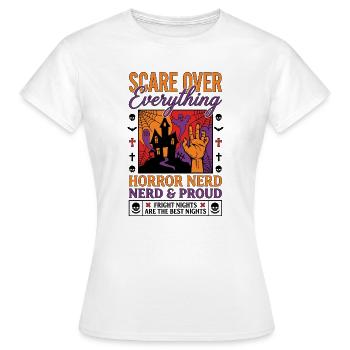 Horror Nerd Pride Design - Women's T-Shirt - white - Front - AI Model Female 172 dark (172cm)