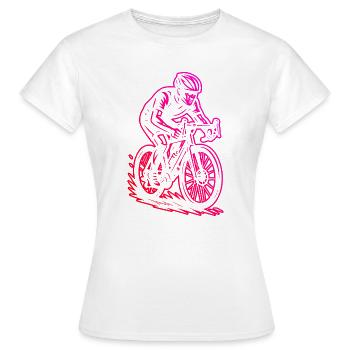 Super cadeau pour vélo de route - T-shirt Femme - blanc - Devant - AI Model Female 172 dark (172cm)