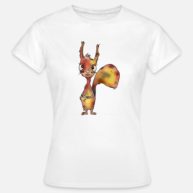 lustiges_Eichhoernchen - Women's T-Shirt - white