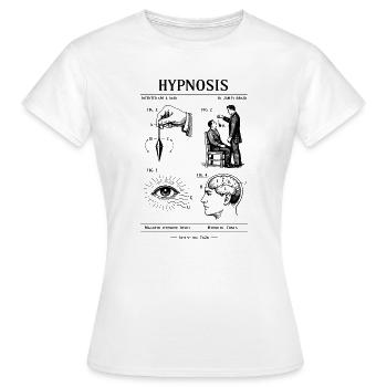 Conception du plan d’hypnose - T-shirt Femme - blanc - Devant - AI Model Female 172 dark (172cm)