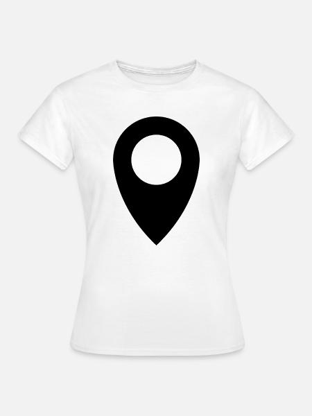 Standortstift - Frauen T-Shirt - Weiß