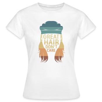 Coupe mullet coupe mulet - T-shirt Femme - blanc - Devant - AI Model Female 172 dark (172cm)