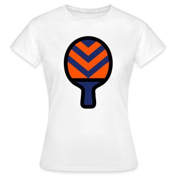 Raquettes de tennis de table Club de tennis de table Sports - T-shirt Femme - blanc - Devant - AI Model Female 172 dark (172cm)