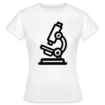 Microscope - Women's T-Shirt - white - Front - AI Model Female 172 dark (172cm)