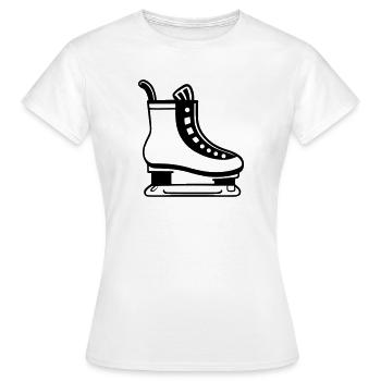 Eislaufen - Frauen T-Shirt - Weiß - Vorne - AI Model Female 172 dark (172cm)