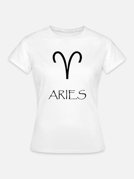 Sternzeichen Steinbock/ Signs of the Zodiac Aries - Frauen T-Shirt - Weiß
