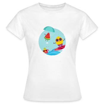 Obst - Frauen T-Shirt - Weiß - Vorne - AI Model Female 172 dark (172cm)