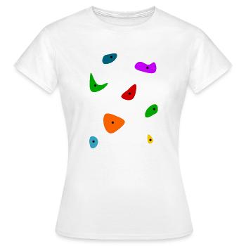 Kletterwand - Frauen T-Shirt - Weiß - Vorne - AI Model Female 172 dark (172cm)